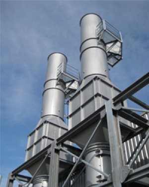 Exhaust air systems and silencers for food industries